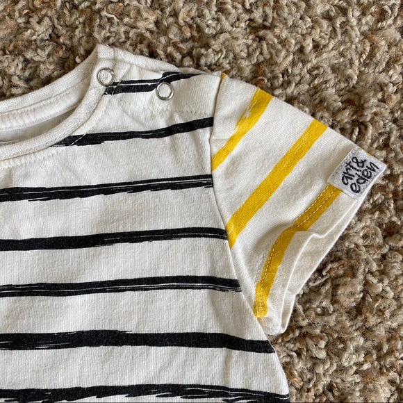 Art & Eden Tiger Painting Striped Tee Organic - Picture 3 of 7